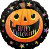 Party City Smiley Pumpkin Halloween Round Foil Balloon, 17In| Balloons