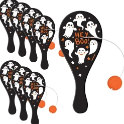 Party City Spooky Friends Halloween Paddle Balls, 8Ct| Spooky Friends