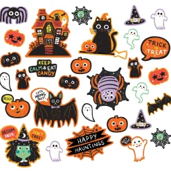 Party City Spooky Friends Halloween Cardstock Cutouts, 30Pc| Spooky Friends