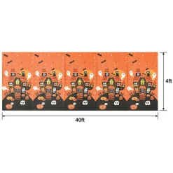Party City Spooky Friends Plastic Scene Setter Room Roll, 40Ft| Spooky Friends