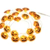 Party City Spooky Jack-O'-Lantern Halloween Led Plastic String Lights, 20 Bulbs, 6.3Ft| Strobe Lights & Black Lights