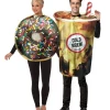 Online Sprinkle Donut & Cold Brew Coffee Couples Costumes For Adults Couples' Costumes