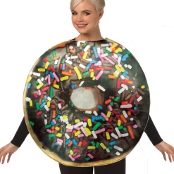 Online Sprinkle Donut & Cold Brew Coffee Couples Costumes For Adults Couples' Costumes