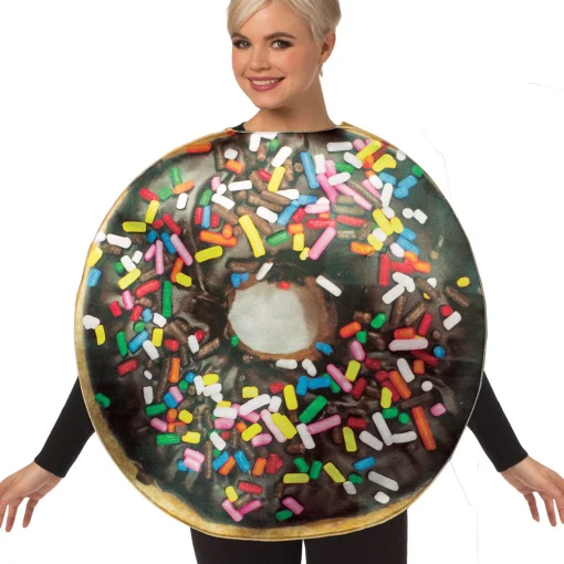 Party City Sprinkle Donut & Cold Brew Coffee Couples Costumes For Adults|Women Funny