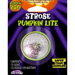 Party City Strobe Pumpkin Lite| Strobe Lights & Black Lights