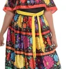 Party City Sugar Skull Beauty Plus Size Costume For Adults - Day Of The Dead|Women Scary