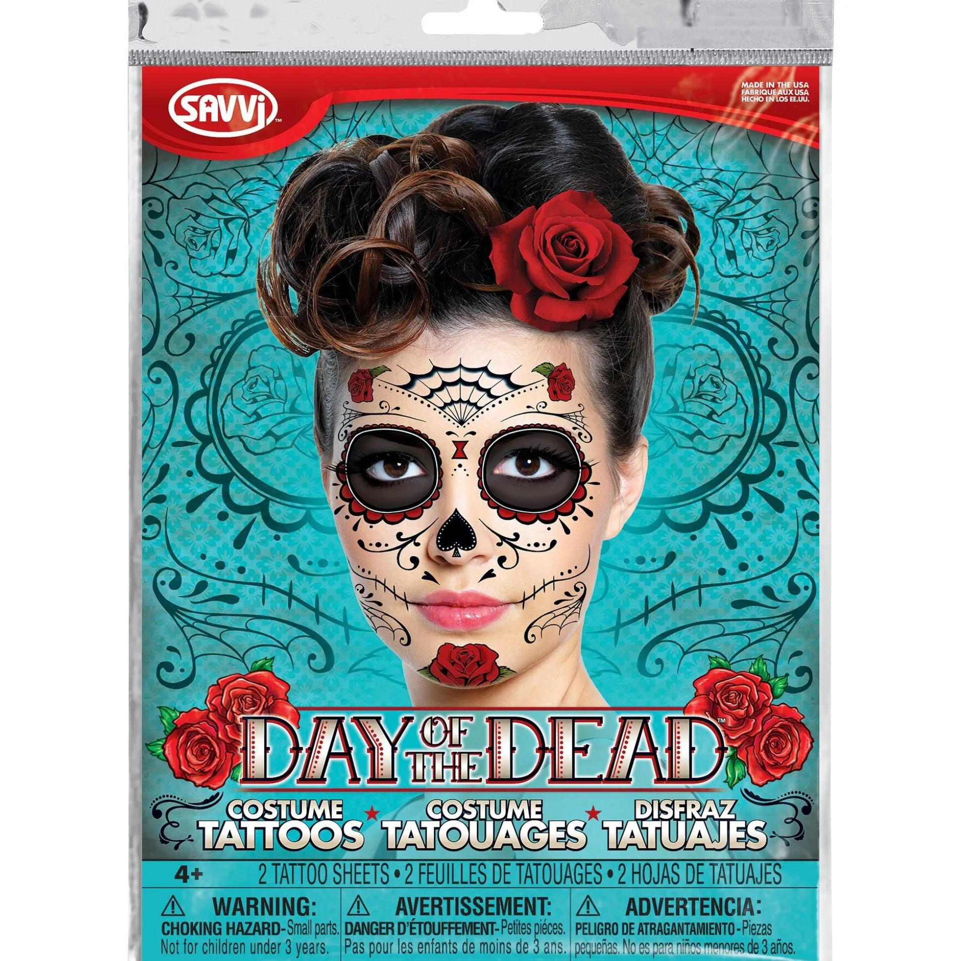 Best Sugar Skull Face Tattoos 2 Sheets Makeup