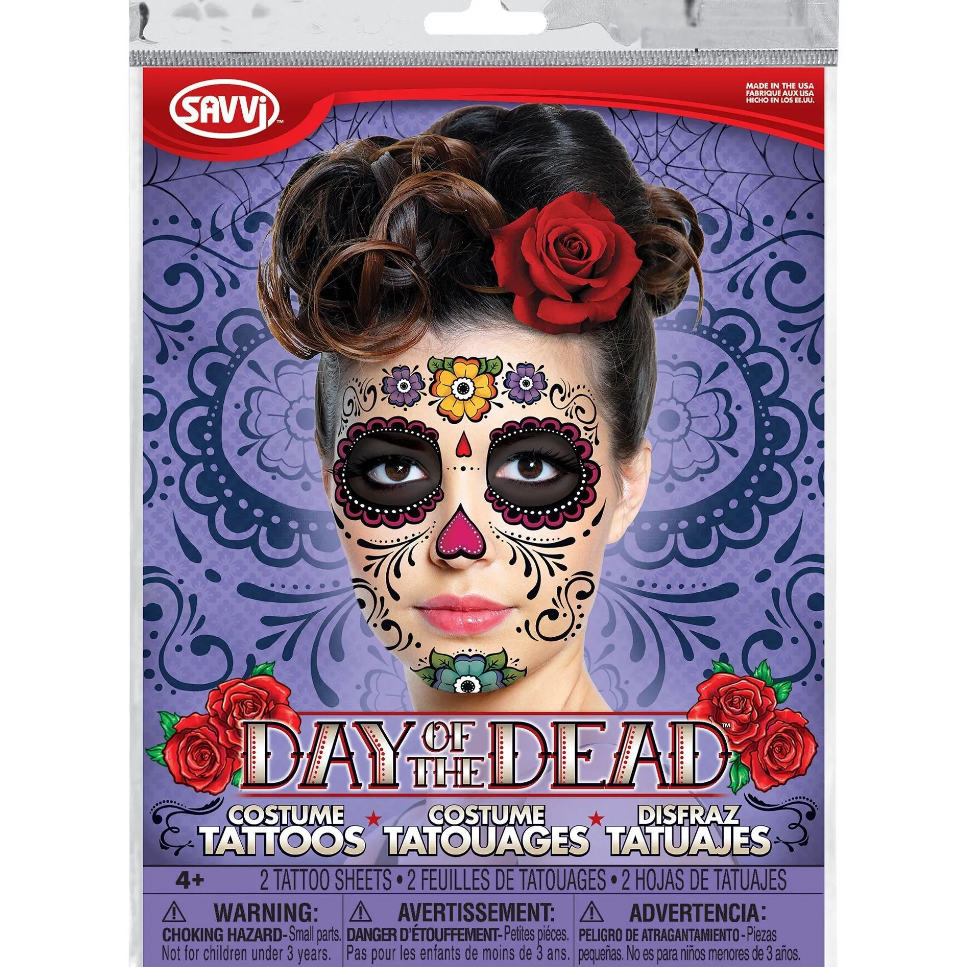 Best Sugar Skull Face Tattoos 2 Sheets Makeup