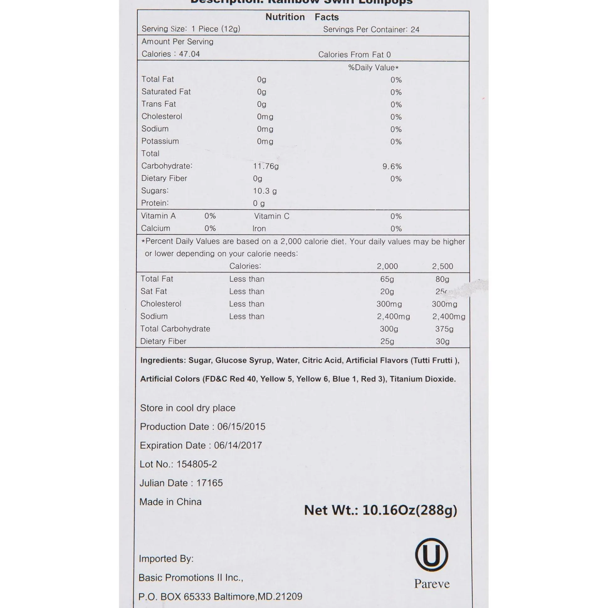 Sale Swirly Rainbow Lollipops 12Ct Bulk Candy