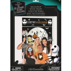Party City The Nightmare Before Christmas Scene Setter With Photo Booth Props| Trunk Or Treat