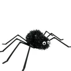 Party City Tinsel Black Spider Decoration| Decorations