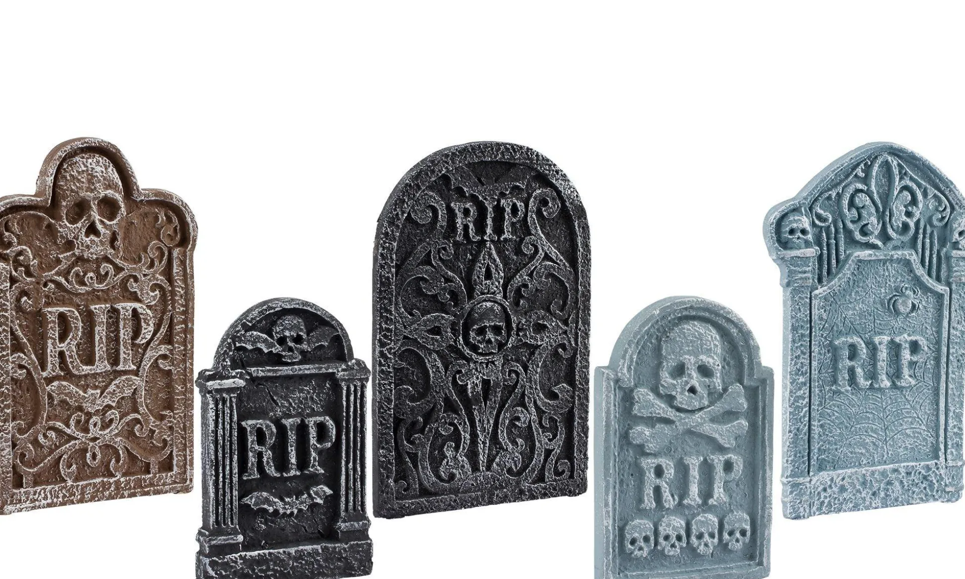 Party City Tombstone Decoration Set 5Ct| Tombstones & Fencing