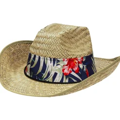 Clearance Tropical Straw Cowboy Hat Cowboy