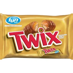 Best Sale Fun Size Caramel & Milk Chocolate Cookie Bars Bag, 20Pc Bulk Candy