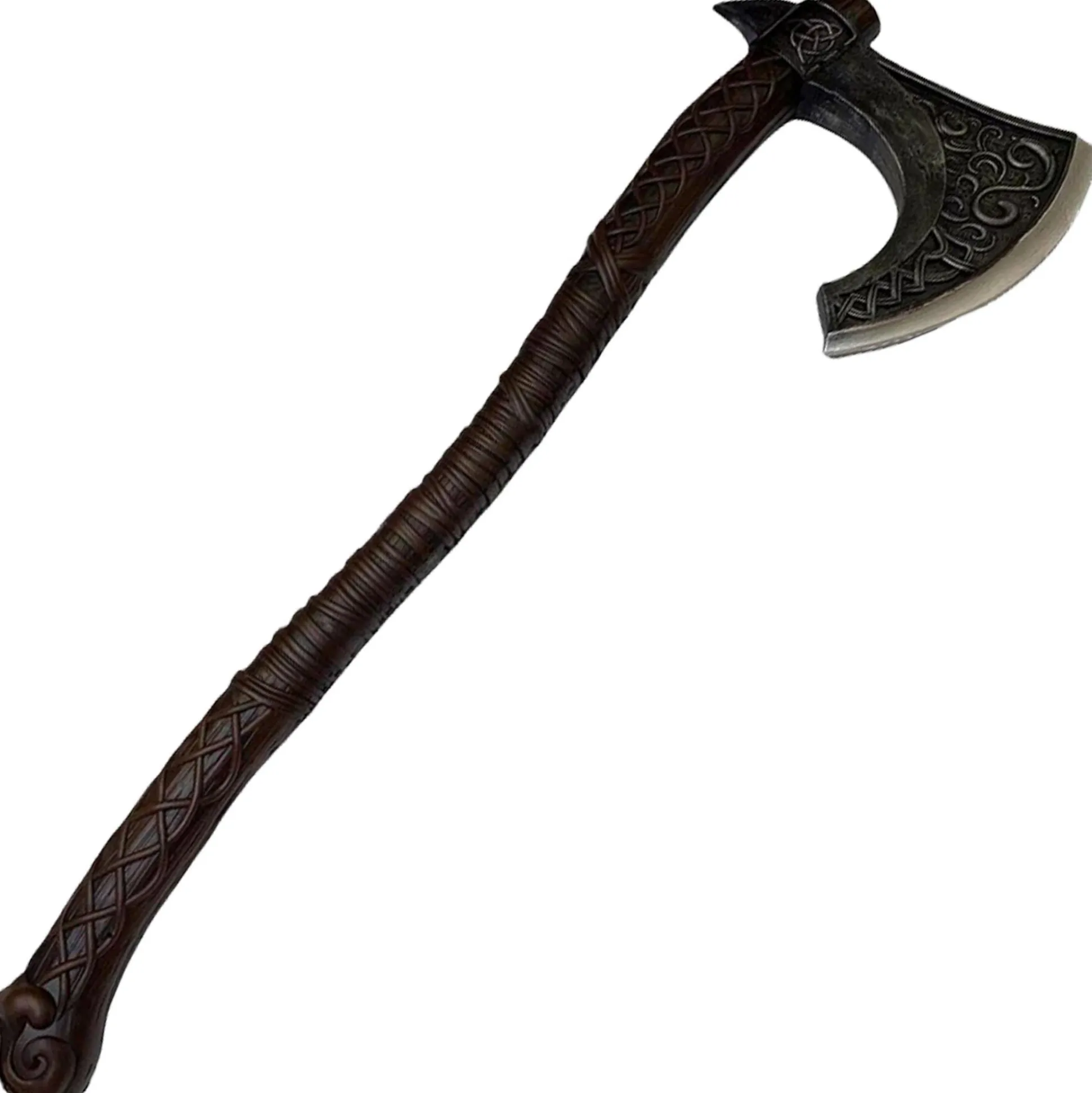 Fashion Viking Bearded Battle Axe, 44In - High-Density Foam Prop Weapons