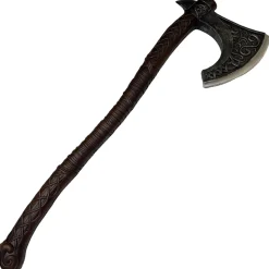Party City Viking Bearded Battle Axe, 44In - High-Density Foam Prop| Weapons