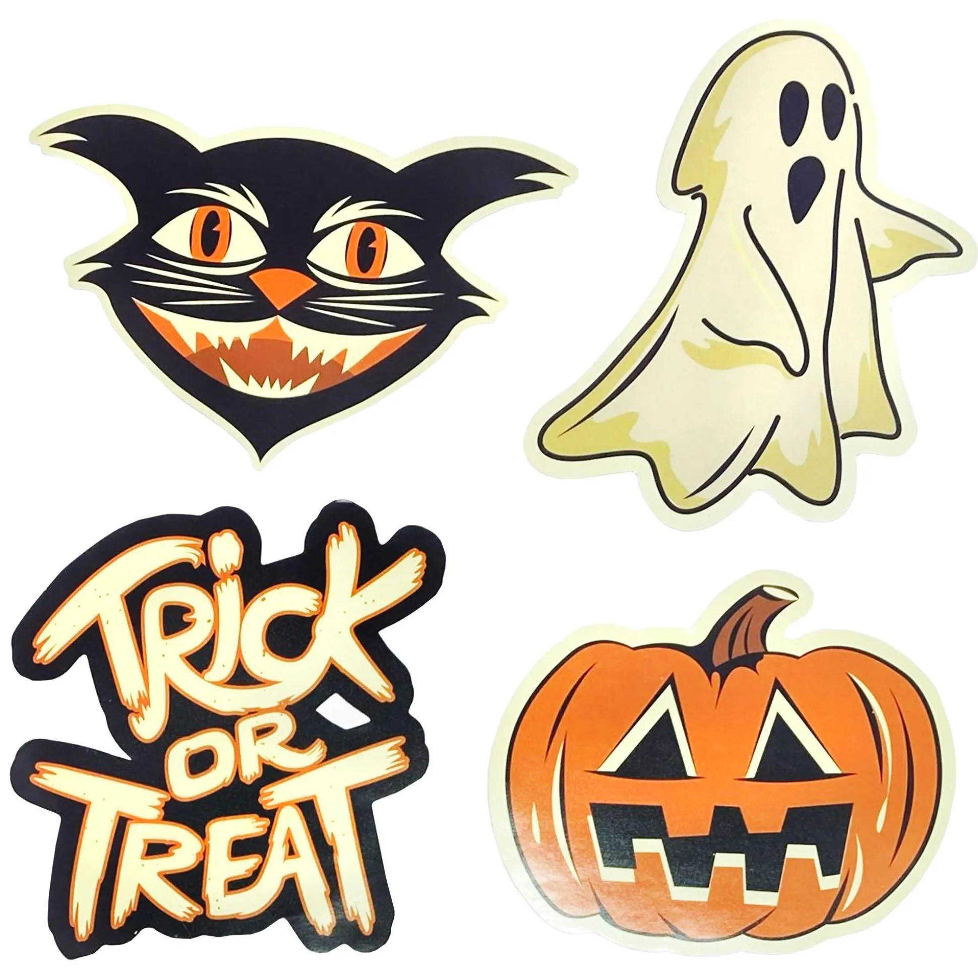 Party City Vintage Halloween Stickers, 4Ct| Favors & Favor Bags