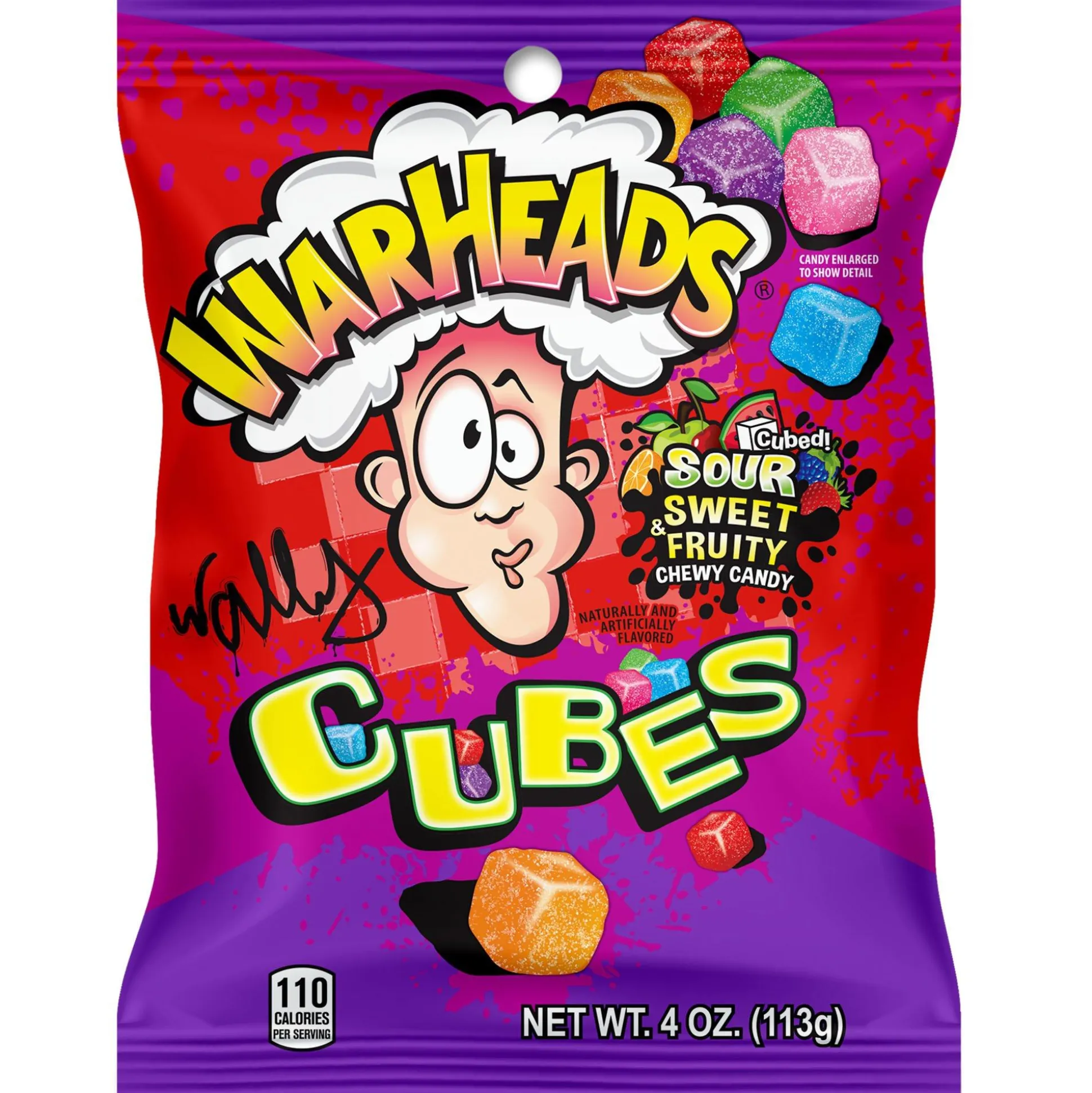 Cheap Cubes, 4Oz - Orange, Watermelon, Blue Raspberry, Black Cherry, Strawberry & Green Apple Bulk Candy