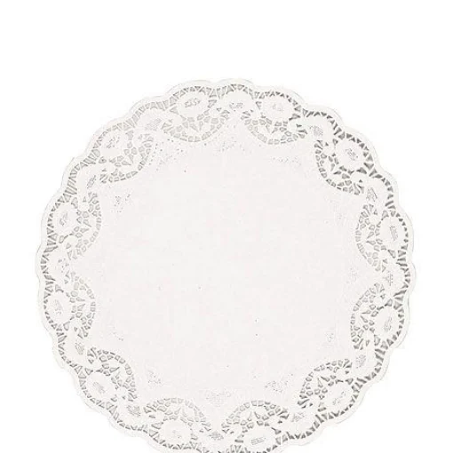 Clearance White Round Paper Doilies 12Ct Baking Supplies