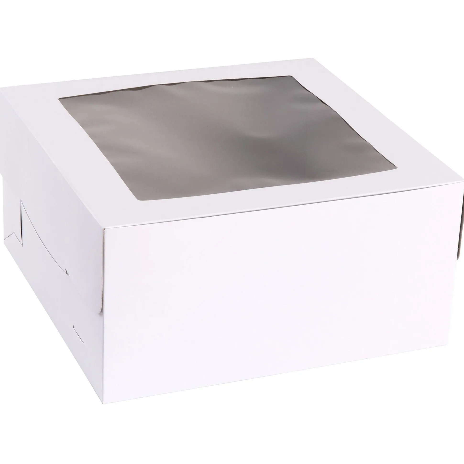 Online White Square Window Cake Box, 12In Baking Supplies