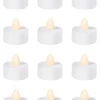Party City White Tealight Flameless Led Candles 12Ct| Table Décor & Centerpieces