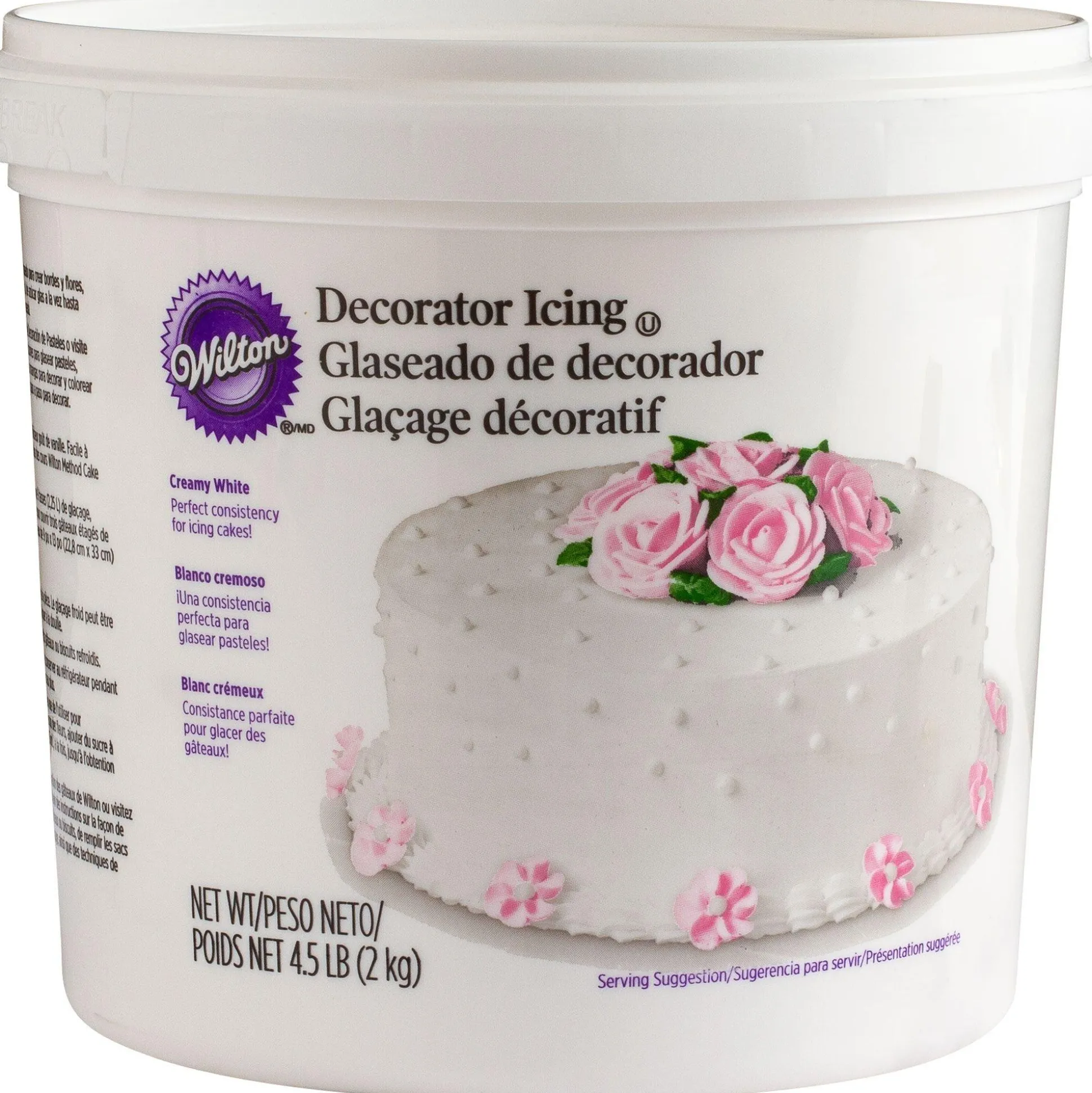 Best Sale White Creamy Decoration Icing 4.5Lbs Baking Supplies