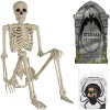 Party City Yorrik The Skeleton's Grave Halloween Decorating Kit| Tombstones & Fencing